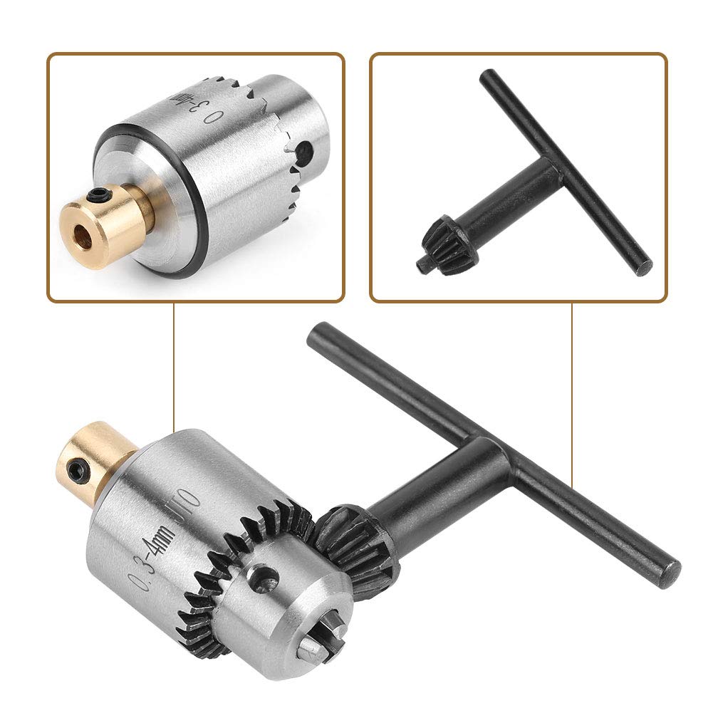 Kuuleyn Mandrino trapano 3 griffe 0,3-4,0 mm con chiave