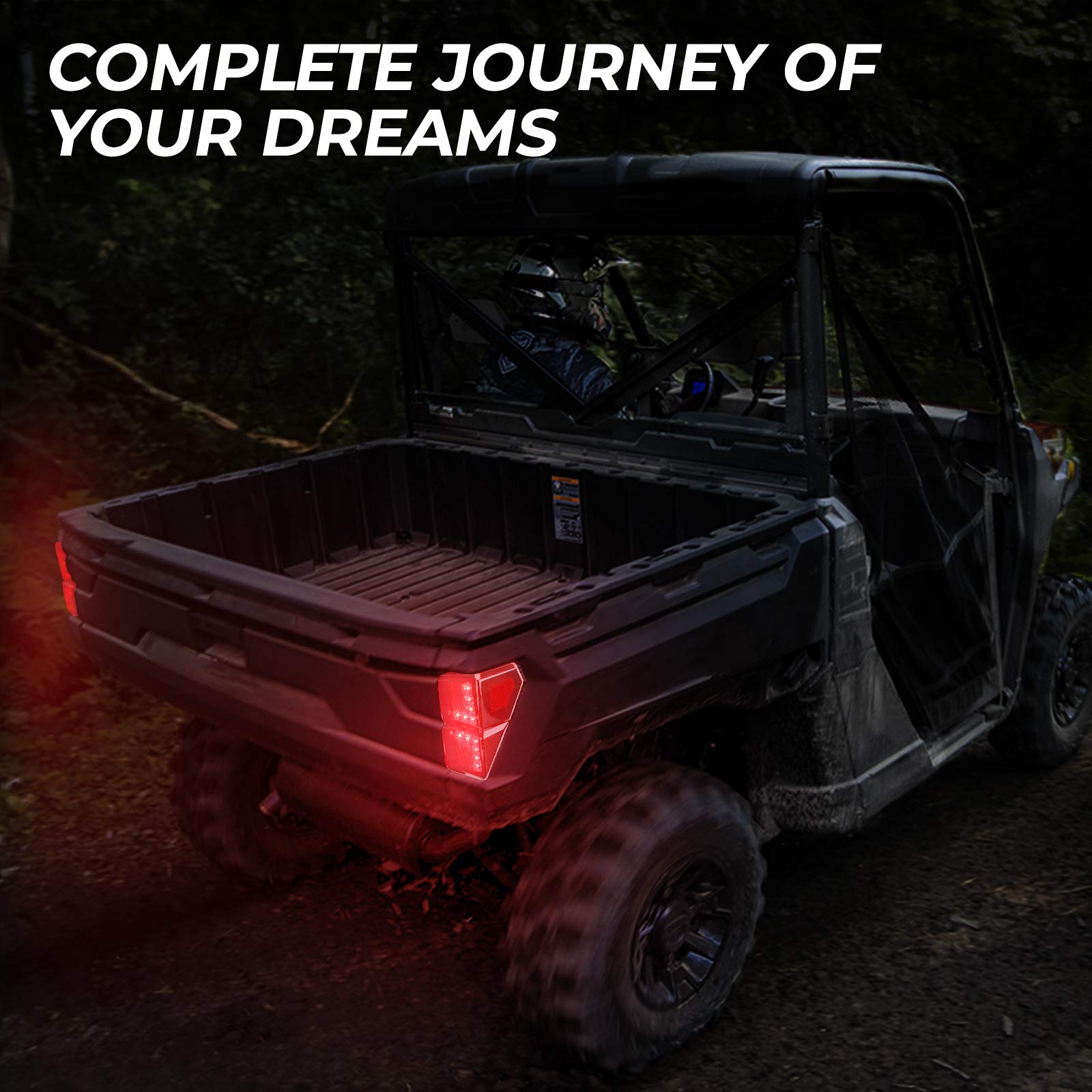KEMIMOTO Ranger 1000 fanali posteriori LED coppia IP65 12V