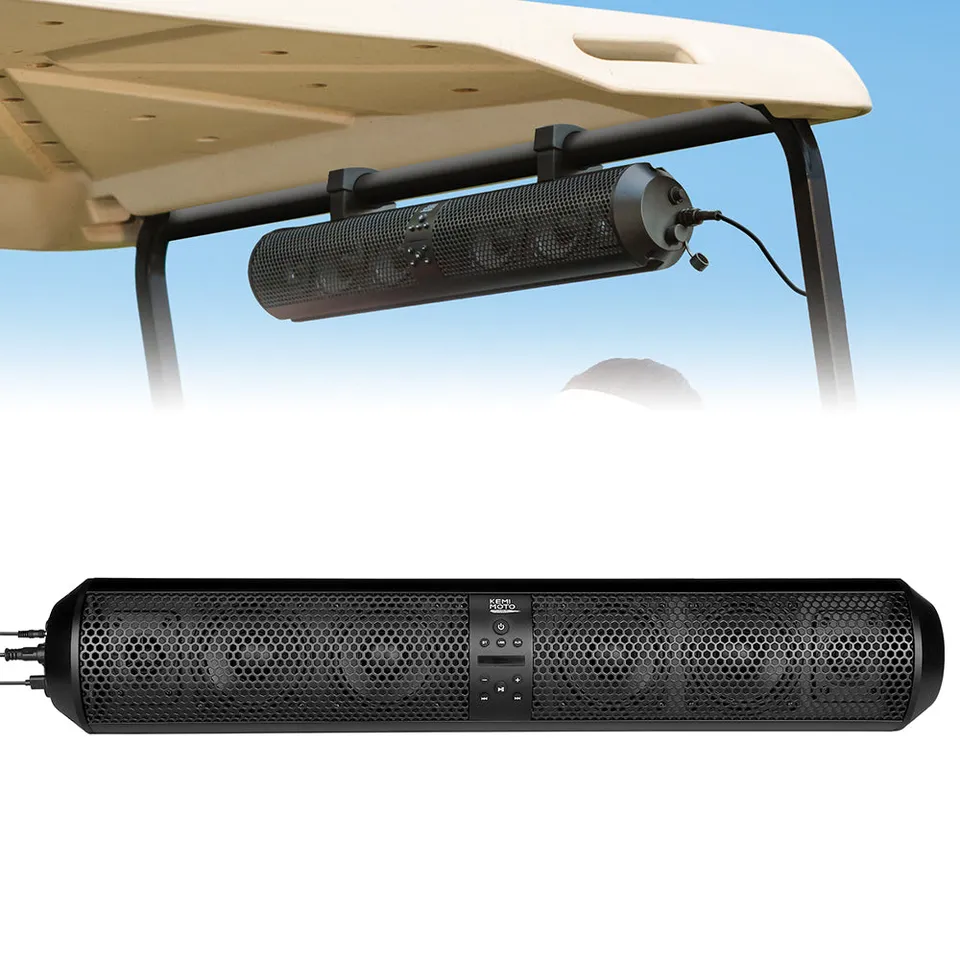 KEMIMOTO Sound Bar 28" 6 Altoparlanti Bluetooth per Golf Cart