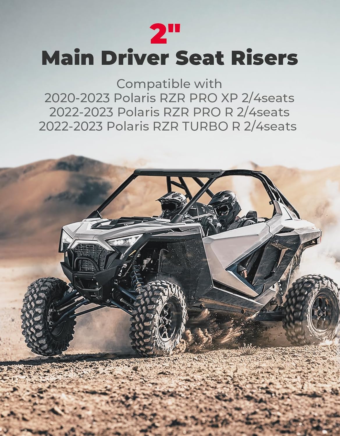 KEMIMOTO Rialzi Sedile 5cm per Polaris RZR PRO XP Metallo