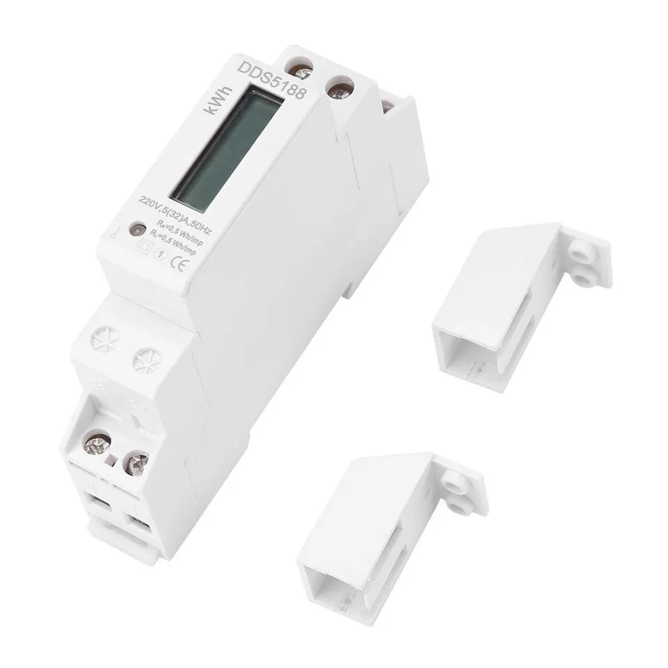 Kuuleyn Contatore Elettrico Monofase 5-32A LCD 220V