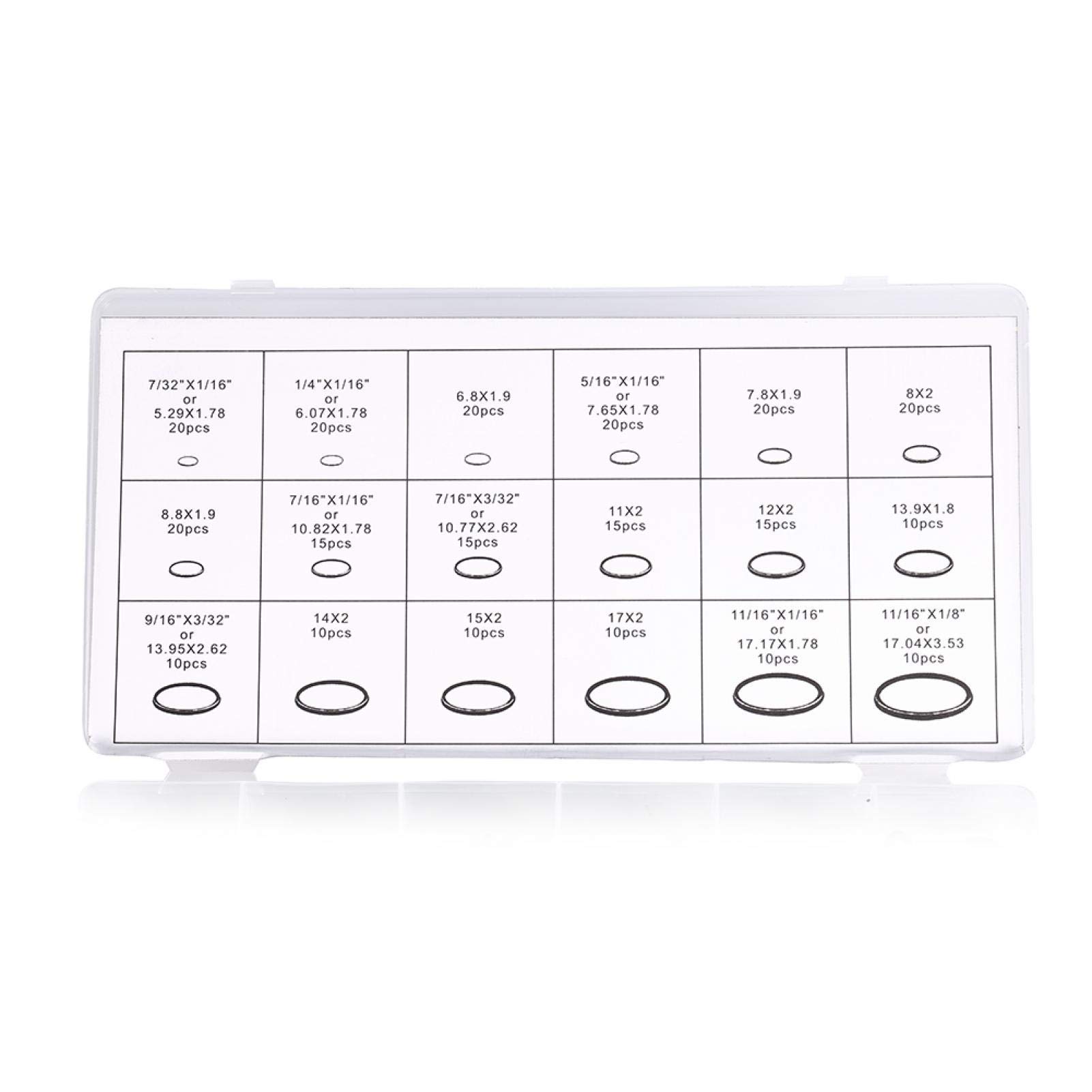 Kuuleyn set o-ring gomma HNBR aria condizionata verde 270 pezzi