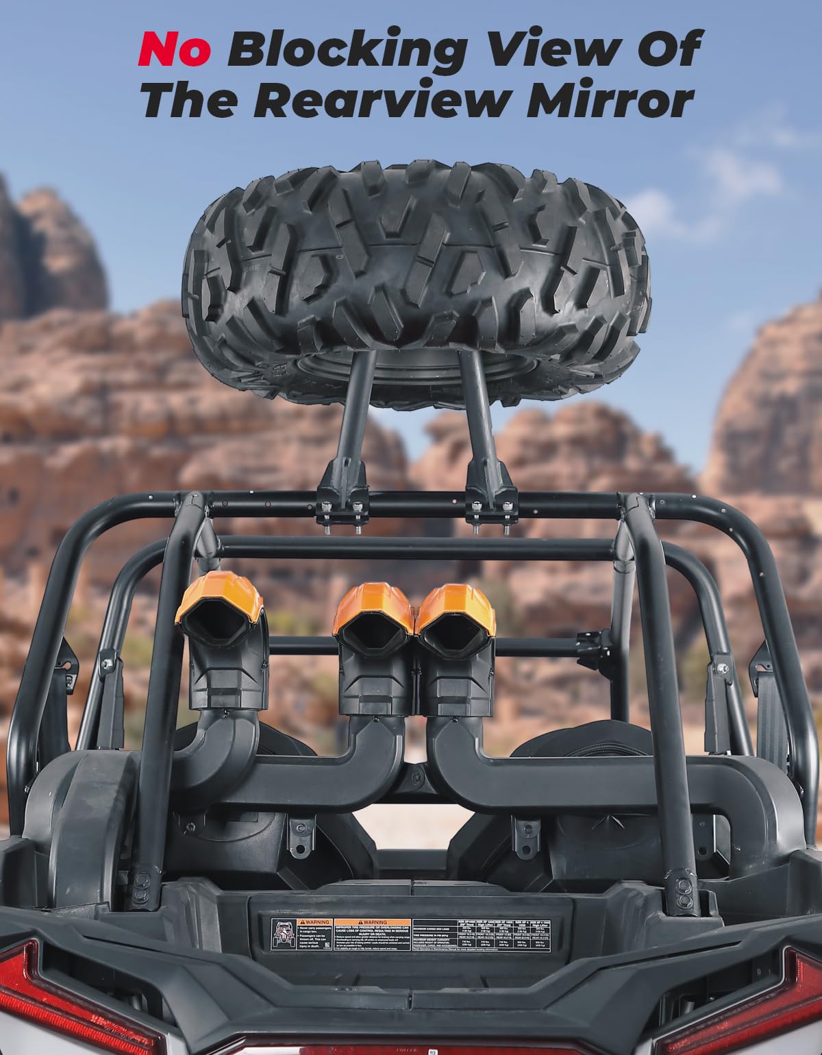 KEMIMOTO Portaruota di Scorta UTV Roll-Bar 1,5-2 Pollici
