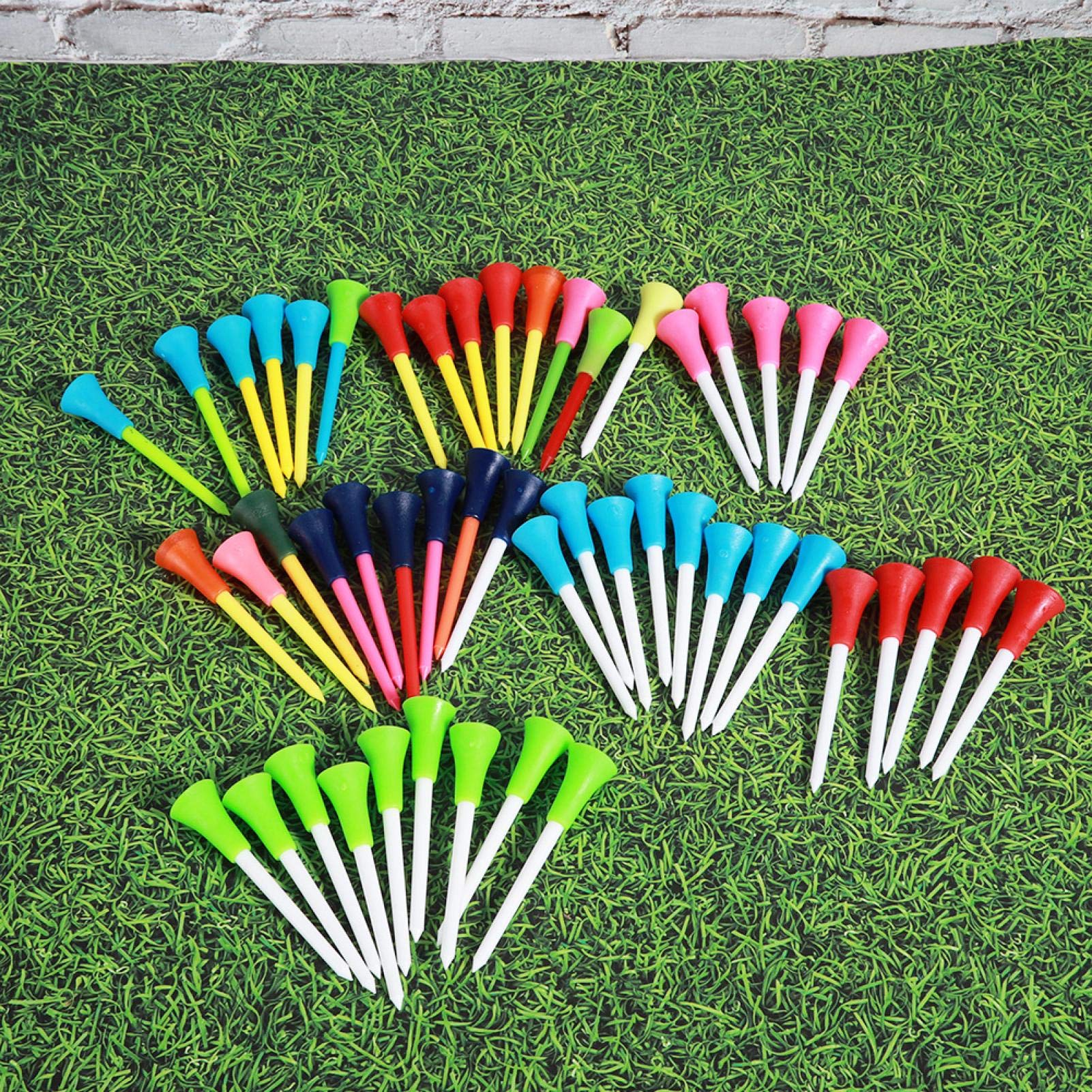 Kuuleyn Tee Golf Silicone 50 Pezzi 83 mm Colorati