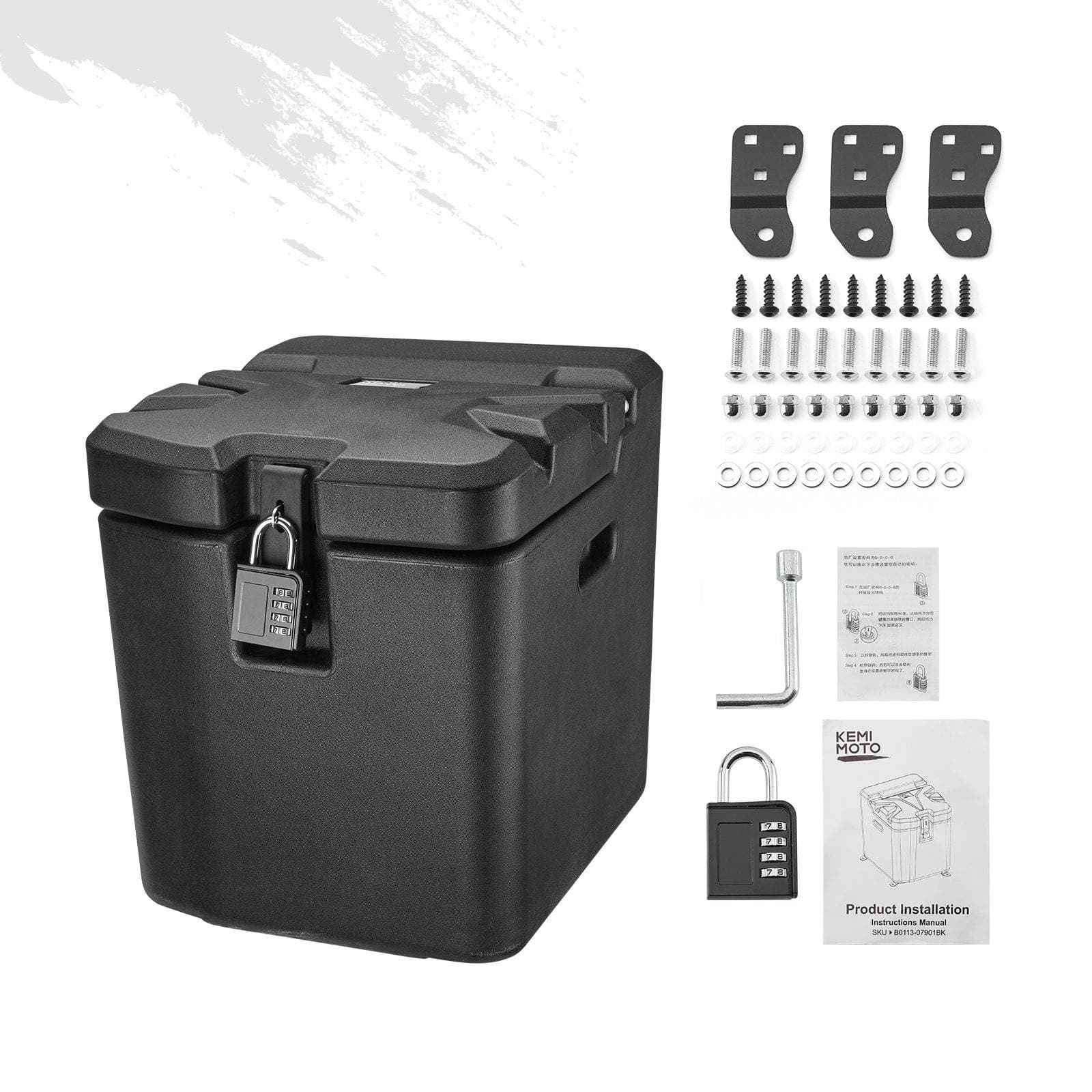KEMIMOTO Box Sottosedile Ranger XP 1000 26,5L con Lucchetto
