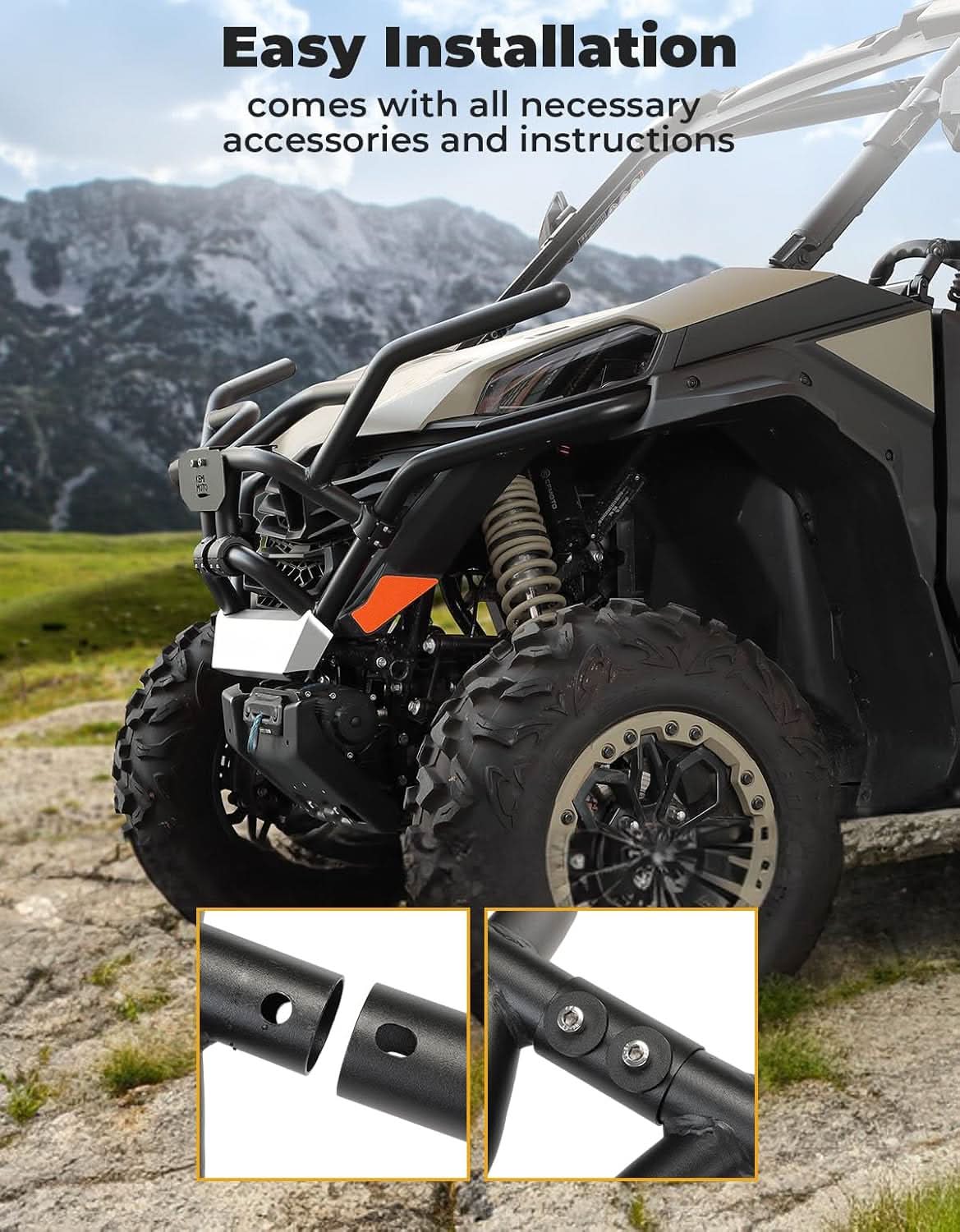 KEMIMOTO ZForce 950 paraurti anteriore acciaio