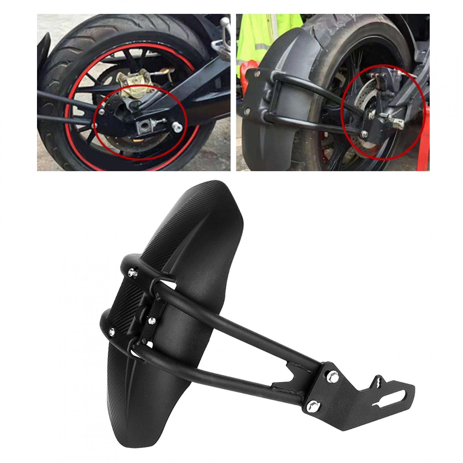 Kuuleyn Parafango Posteriore Moto 12-18 Pollici Acciaio