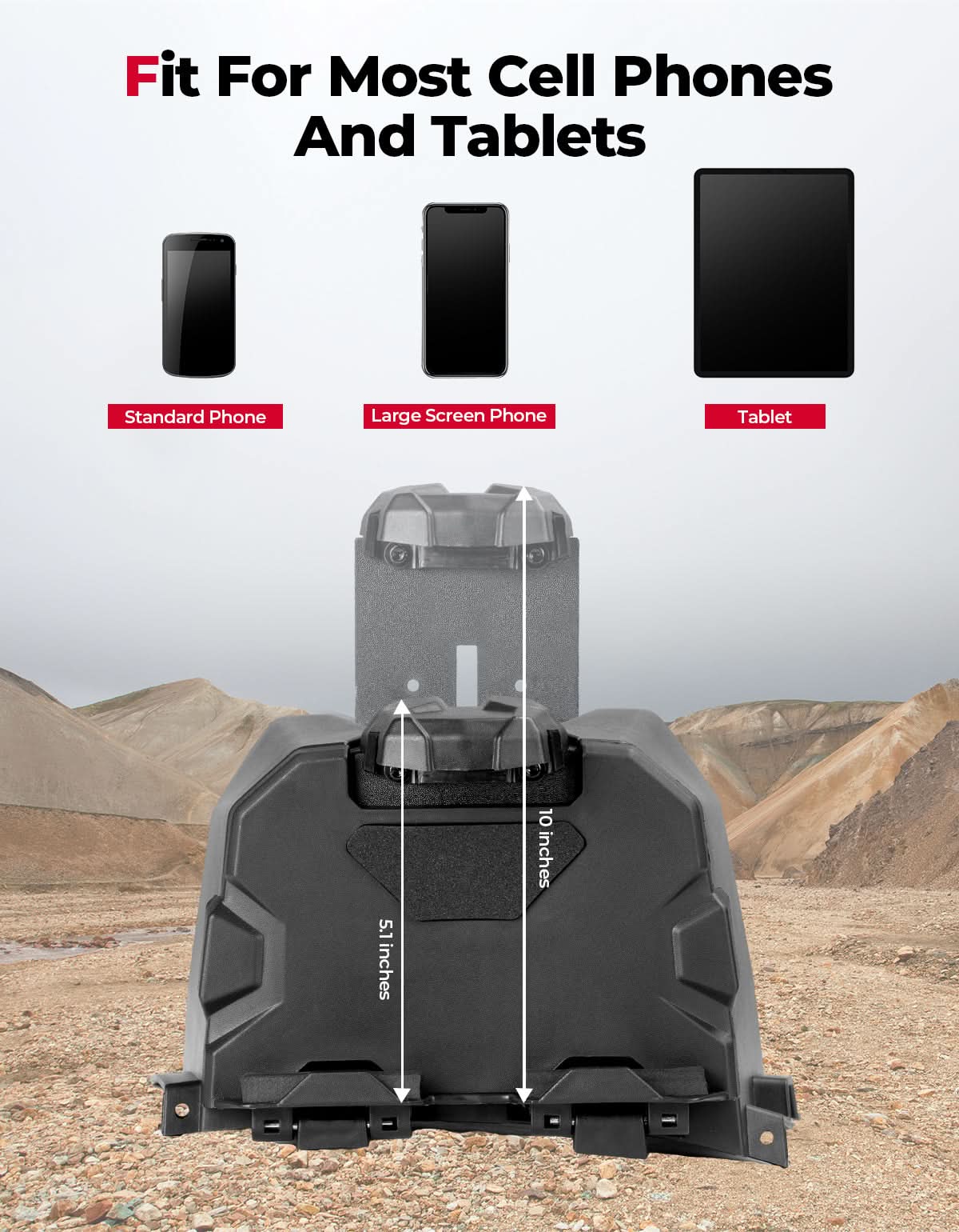 KEMIMOTO Porta Tablet Yamaha Viking Supporto GPS con Vano