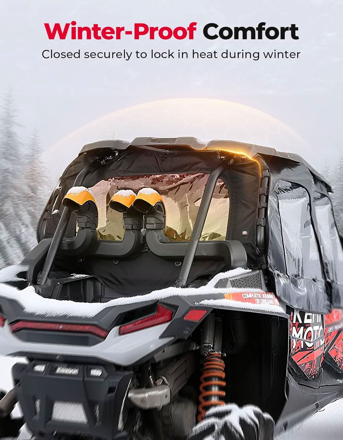 Kemimoto RZR XP 1000 lunotto posteriore morbido
