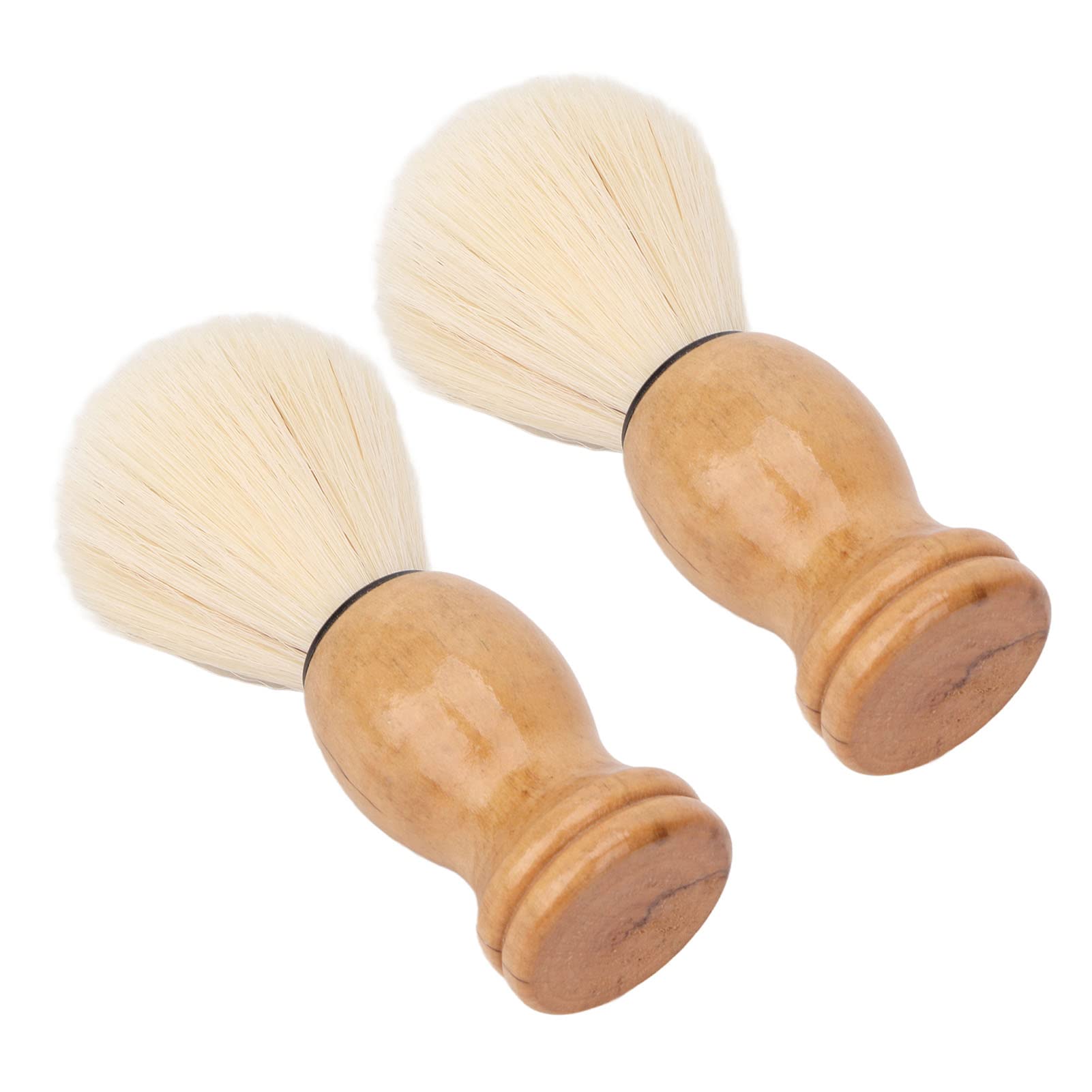 Kuuleyn pennello da barba sintetico manico legno 2 pezzi