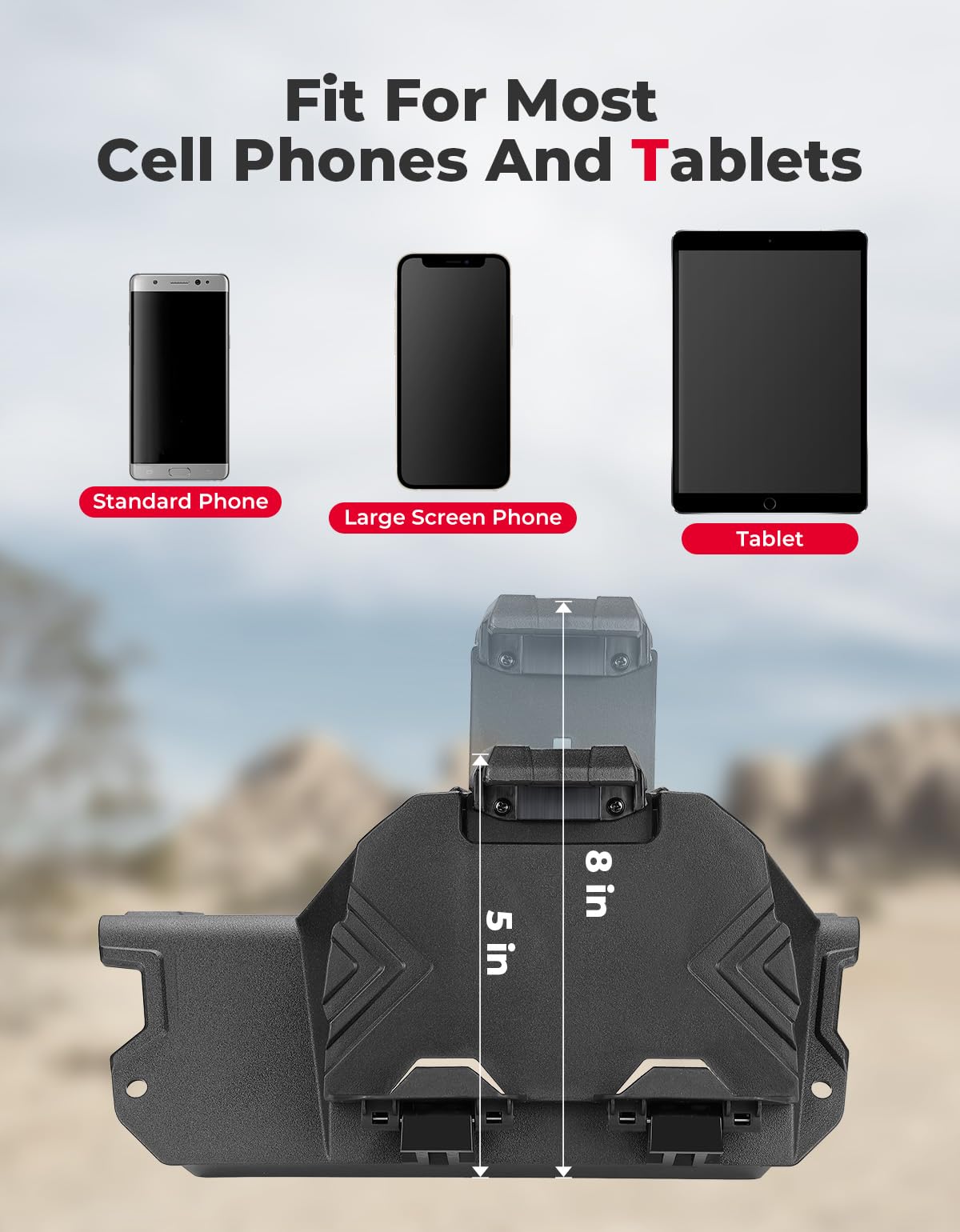 KEMIMOTO UForce 1000 supporto tablet 5-8,1 pollici con box