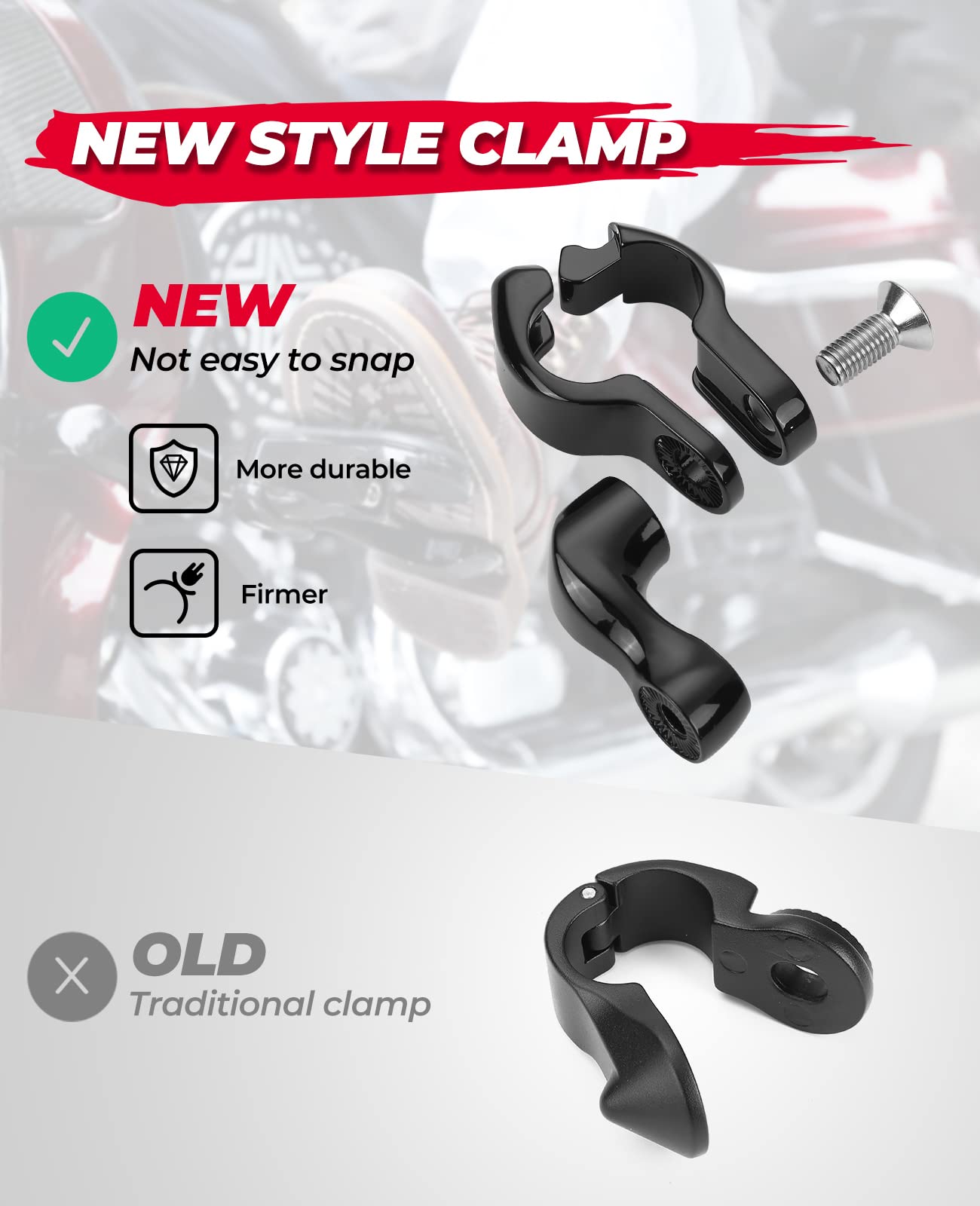 Kemimoto pedane highway 32 mm per Harley Touring