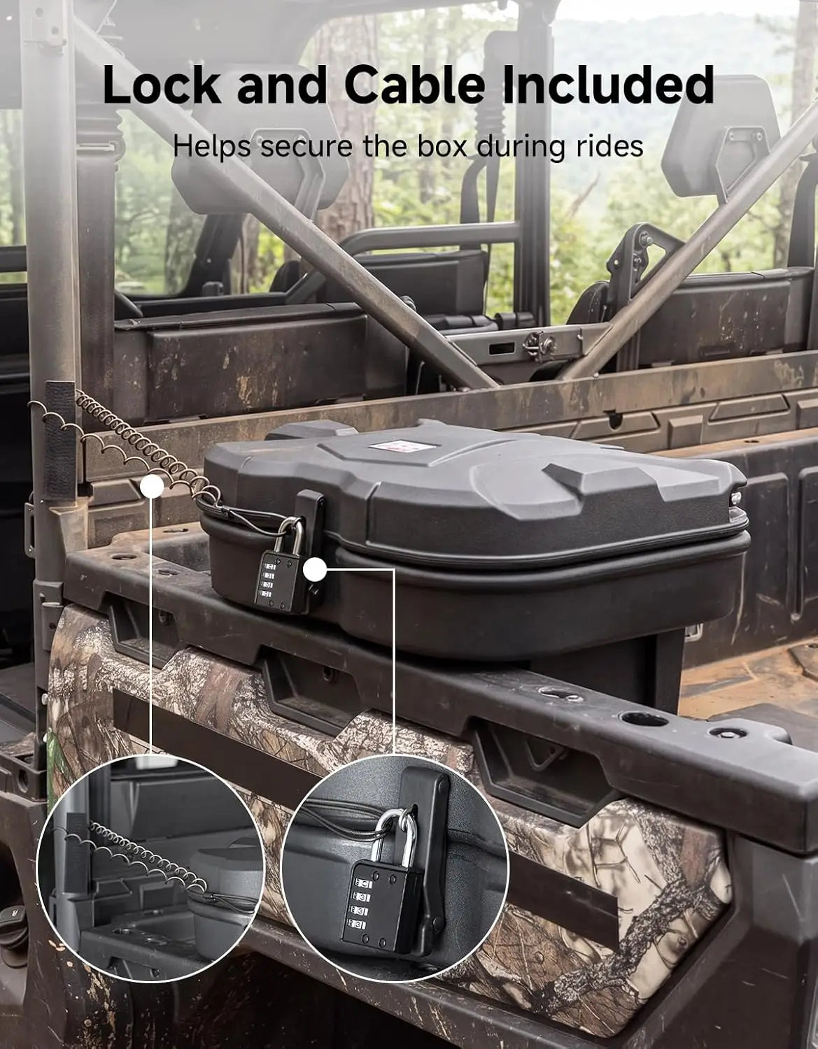KEMIMOTO UFORCE 1000 bauletto posteriore UTV con serratura