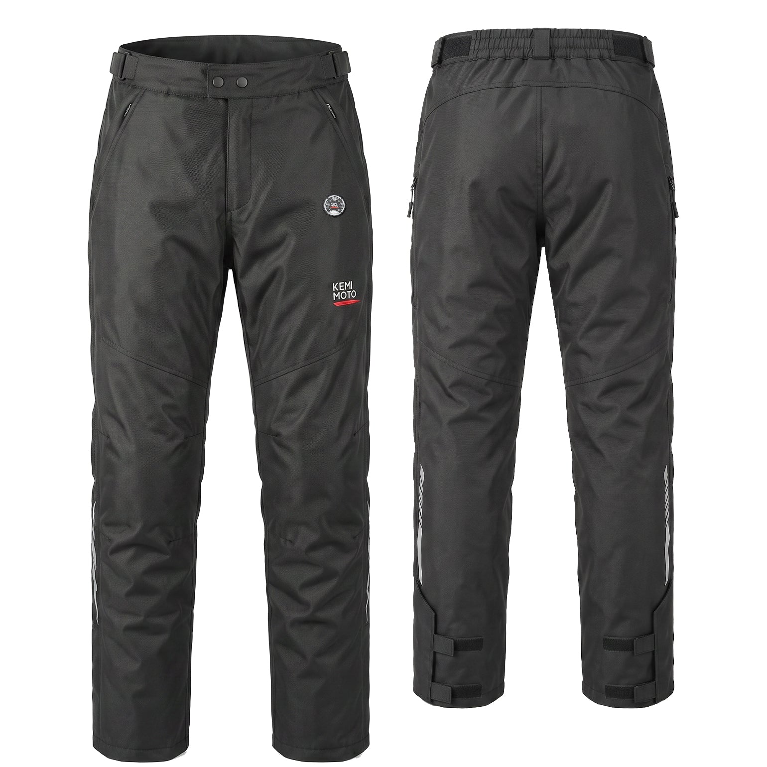 Kemimoto pantaloni moto riscaldati antivento con armor CE
