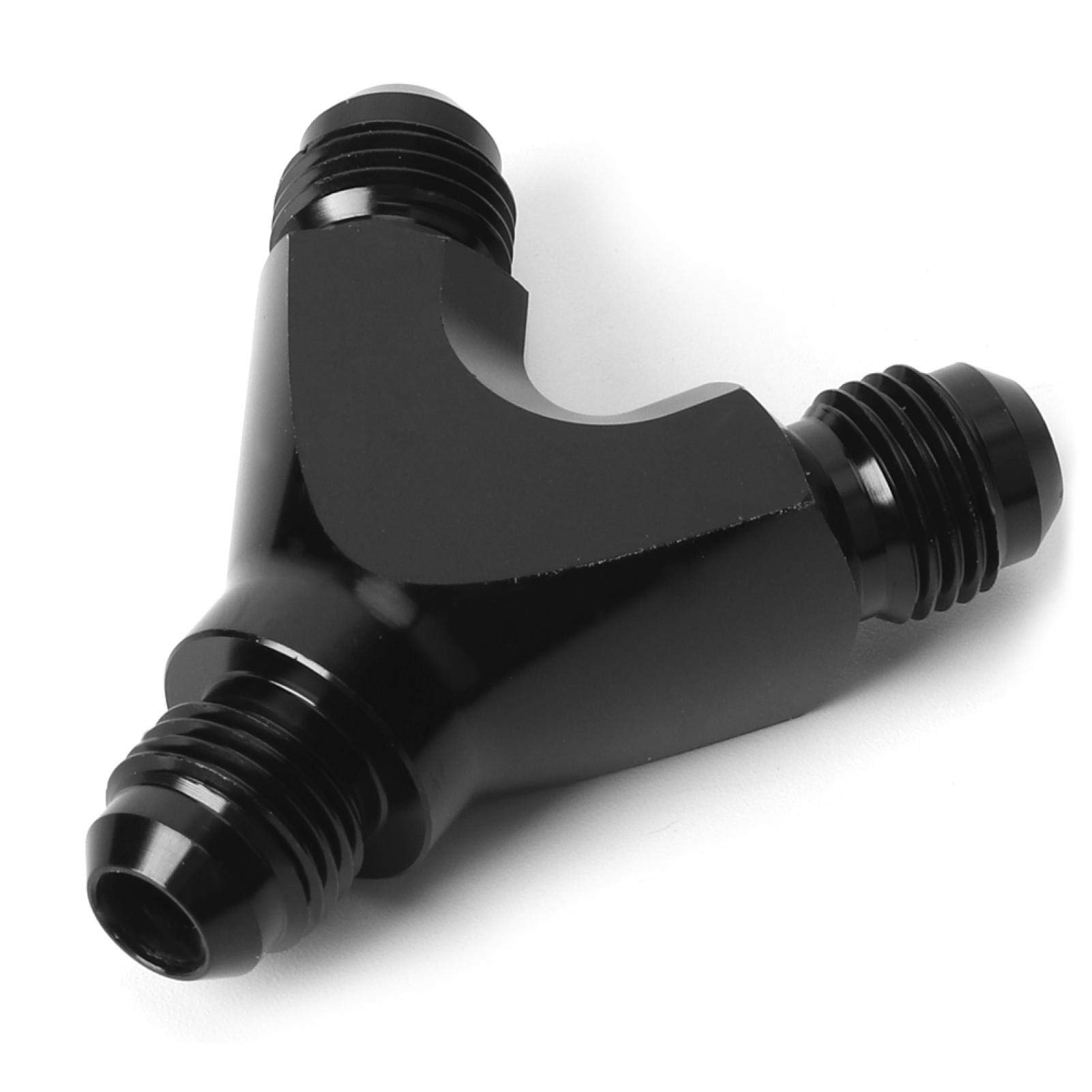 Kuuleyn Raccordo Y 6AN Adattatore 3 Vie Alluminio Nero Maschio