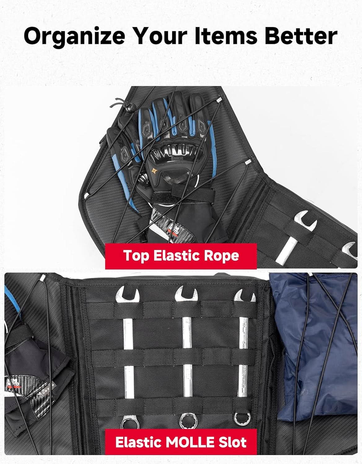 KEMIMOTO Borsa Portapacchi ATV Sportsman Impermeabile 444 mm