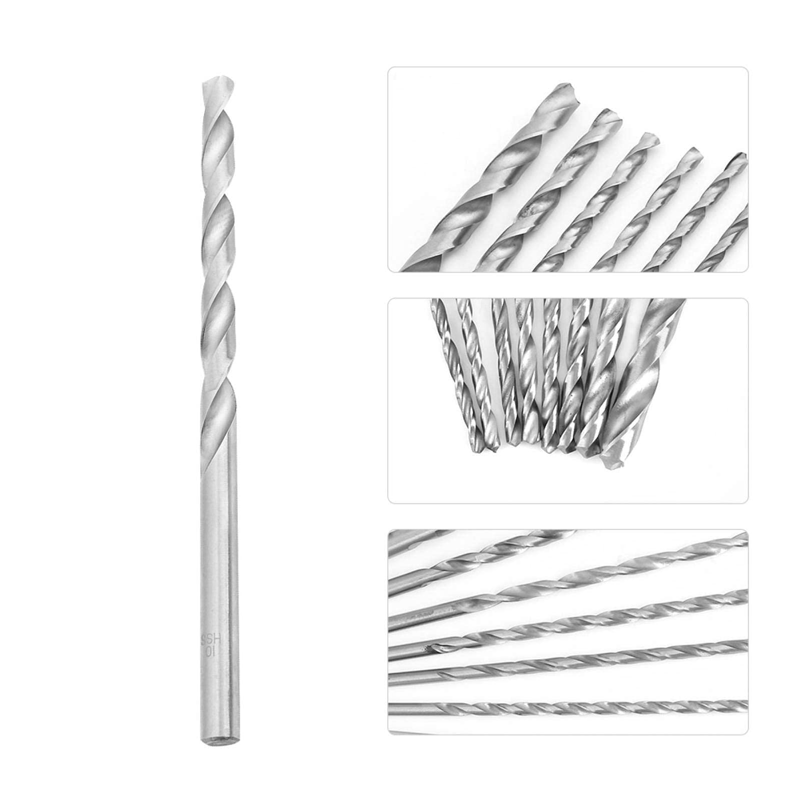Kuuleyn set 8 punte elicoidali HSS 200 mm 4-10 mm legno
