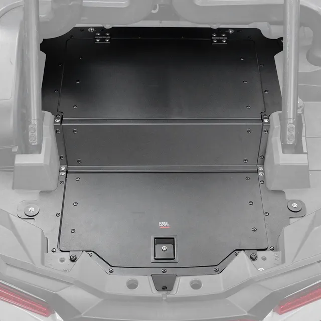 KEMIMOTO RZR XP 1000 baule posteriore alluminio nero
