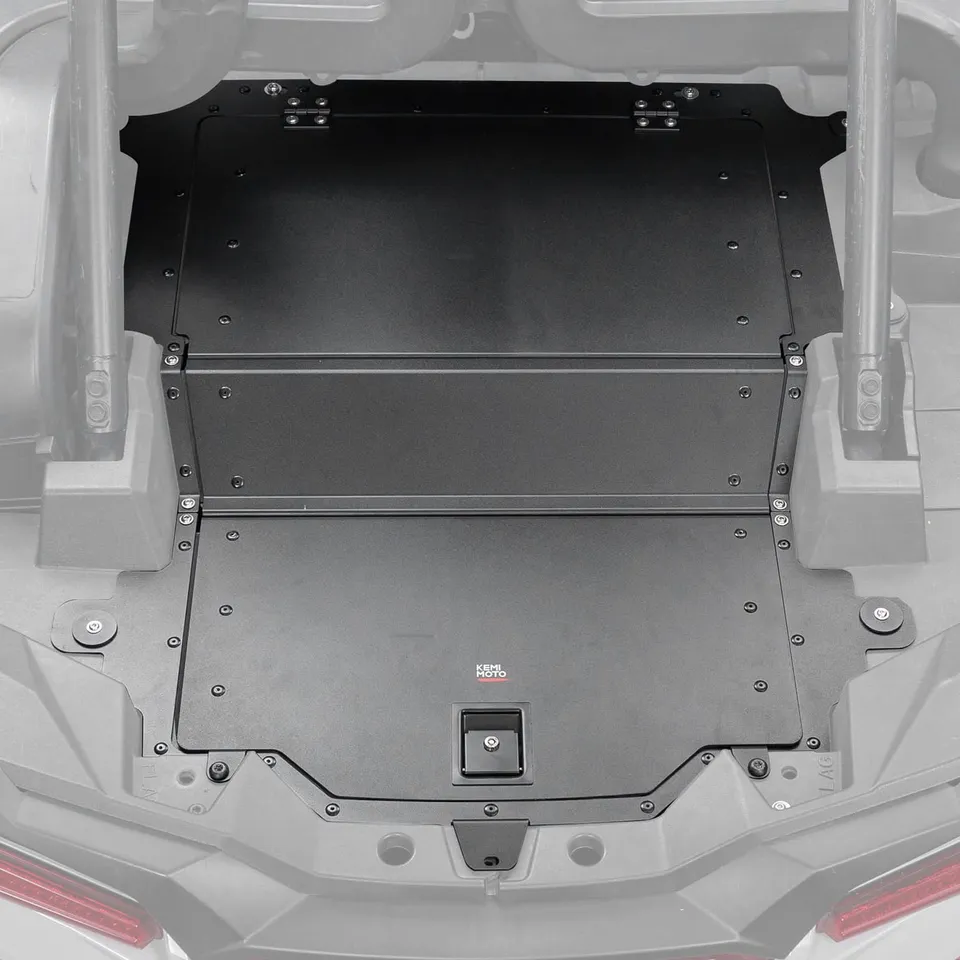 KEMIMOTO RZR XP 1000 baule posteriore alluminio nero