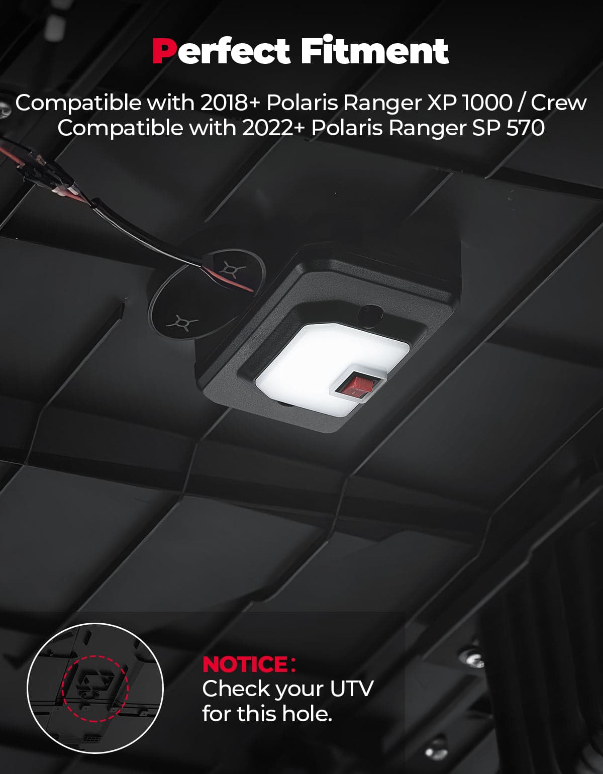 KEMIMOTO Plafoniera LED Polaris Ranger XP 1000 IP65