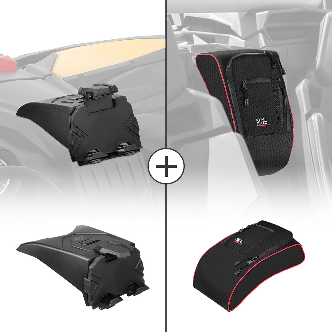 KEMIMOTO Porta Tablet + Borsa Centrale per Can-Am Maverick X3 Set
