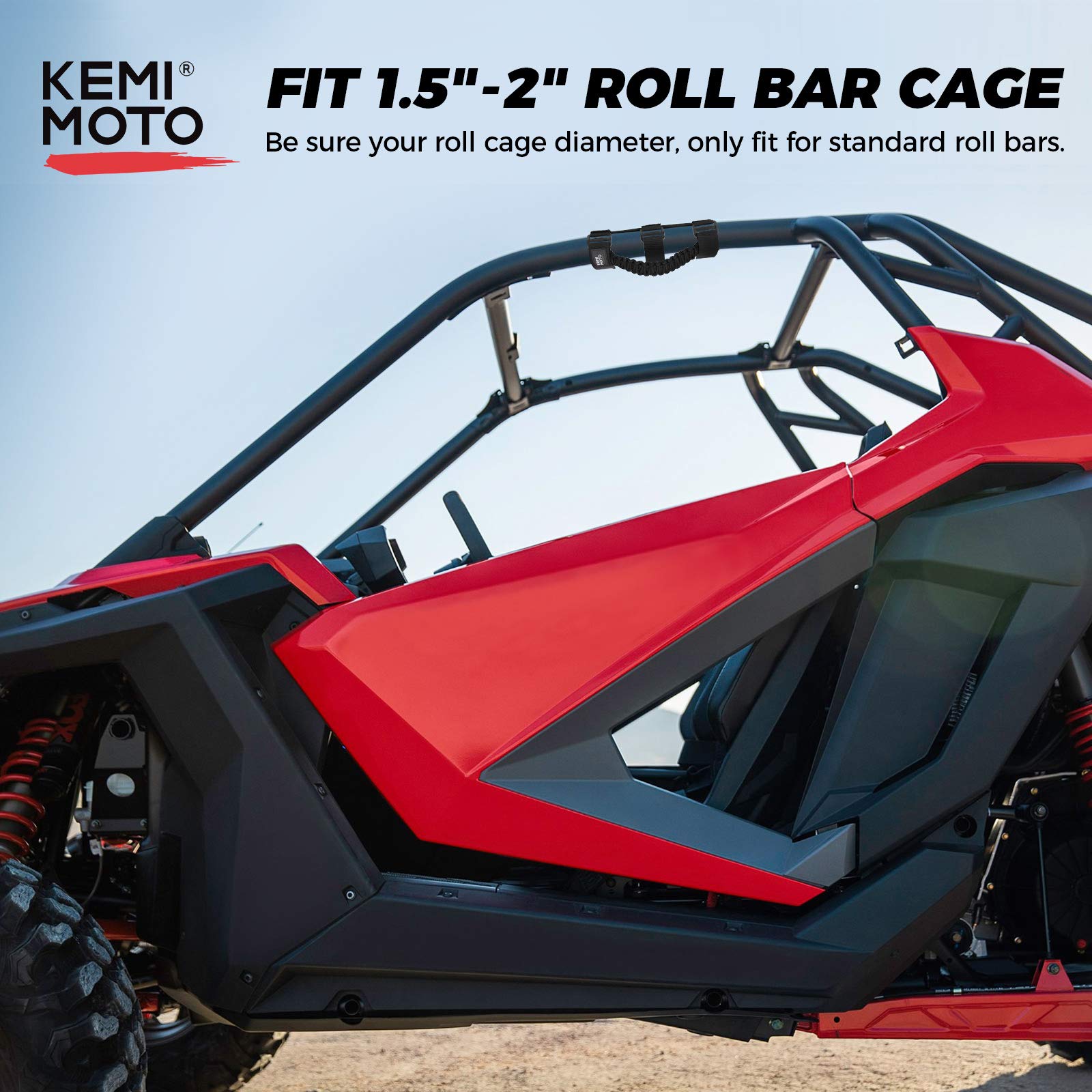Kemimoto B1201-02501BK maniglia roll bar nero 38-51 mm