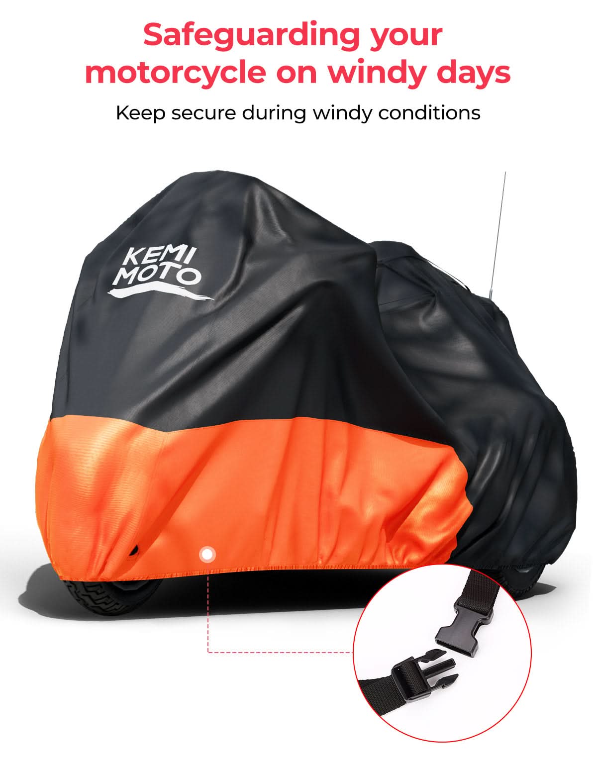 KEMIMOTO Trike Cover telo coprimoto 3 ruote impermeabile