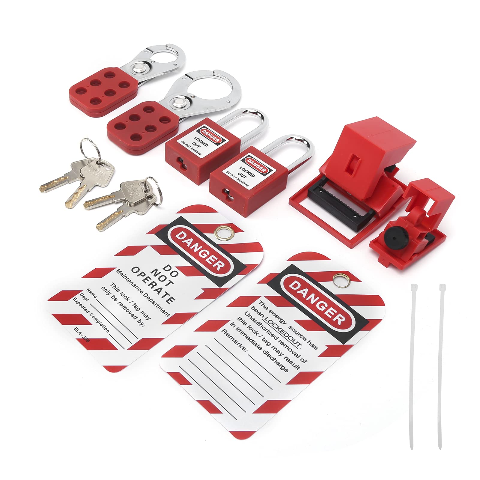 Kuuleyn Kit Lockout Tagout Elettrico Lucchetti Sicurezza con Borsa