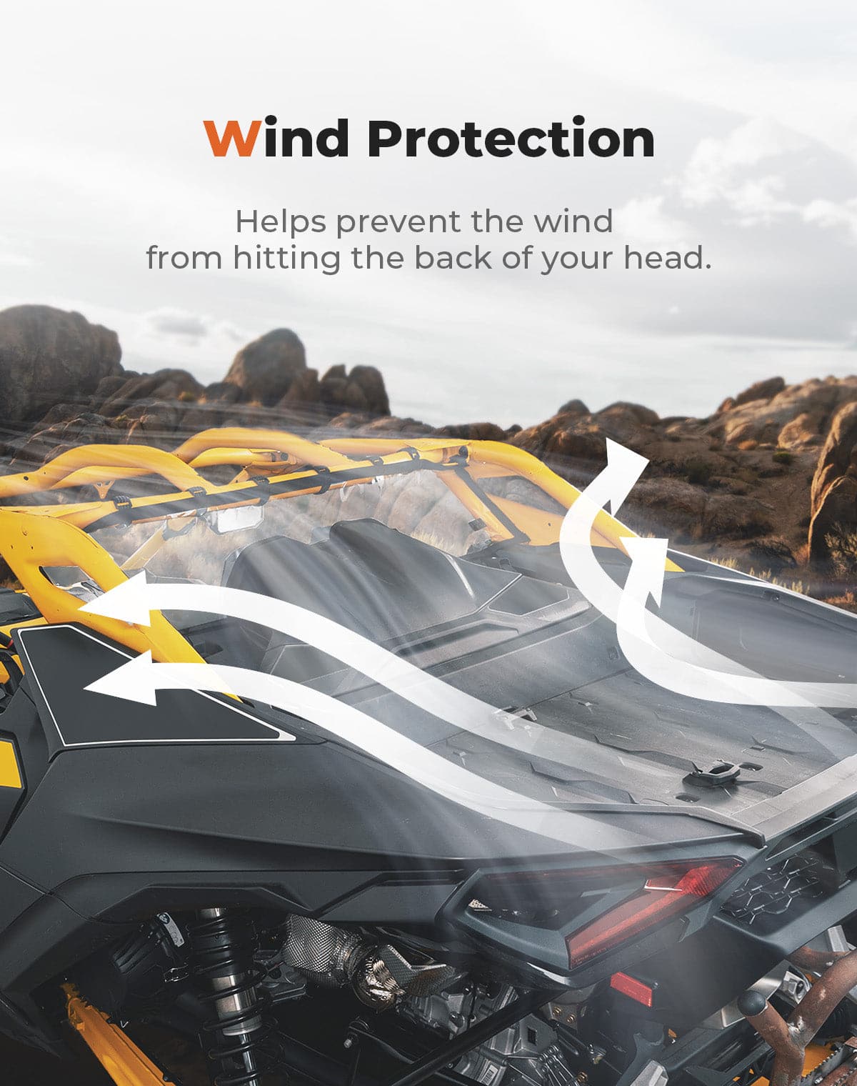 Kemimoto Maverick R lunotto posteriore morbido PVC