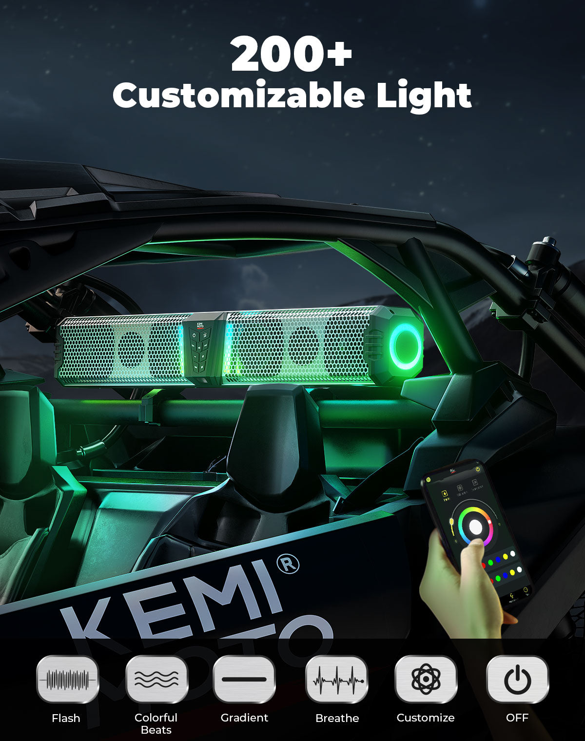 KEMIMOTO Midnight S80 Gen1.5 soundbar 32 argento RGB