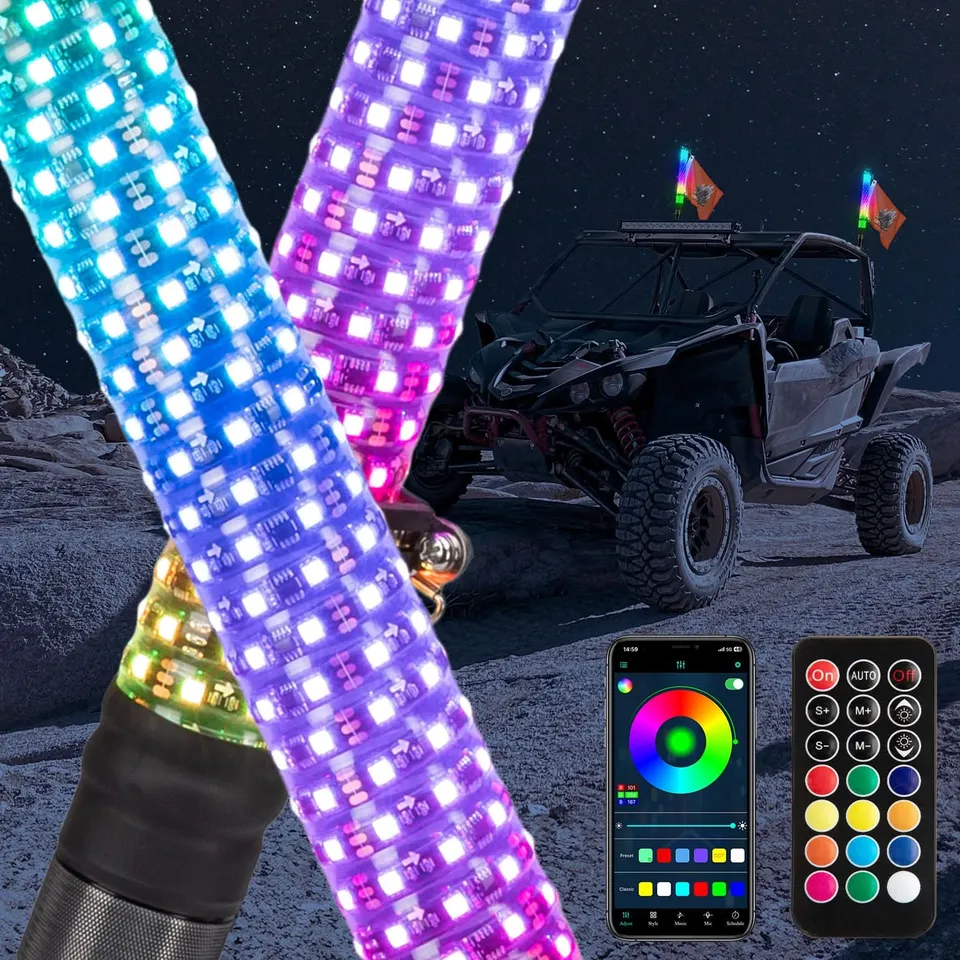 KEMIMOTO Fat Whip 2FT whip light LED 2 pezzi con freccia