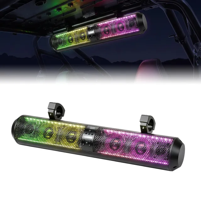 Kemimoto 28 soundbar UTV Bluetooth RGB roll bar 1,5-2,25"