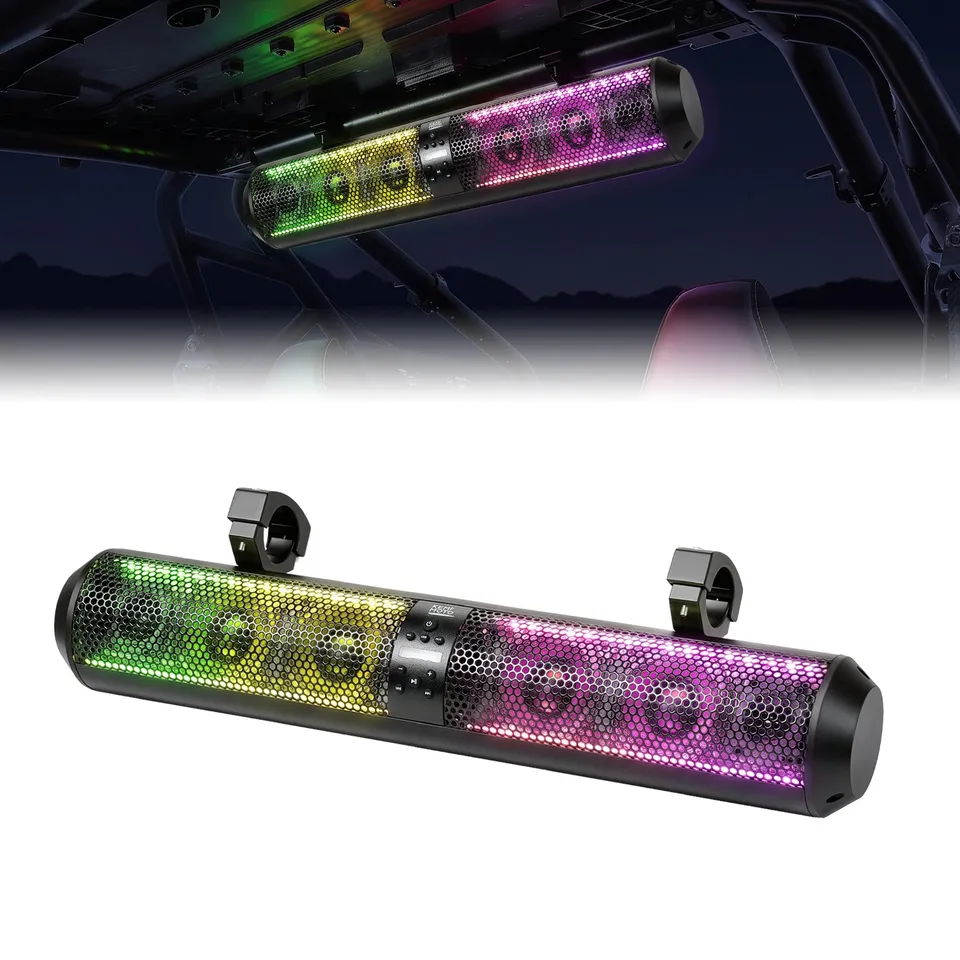 Kemimoto 28 soundbar UTV Bluetooth RGB roll bar 1,5-2,25"