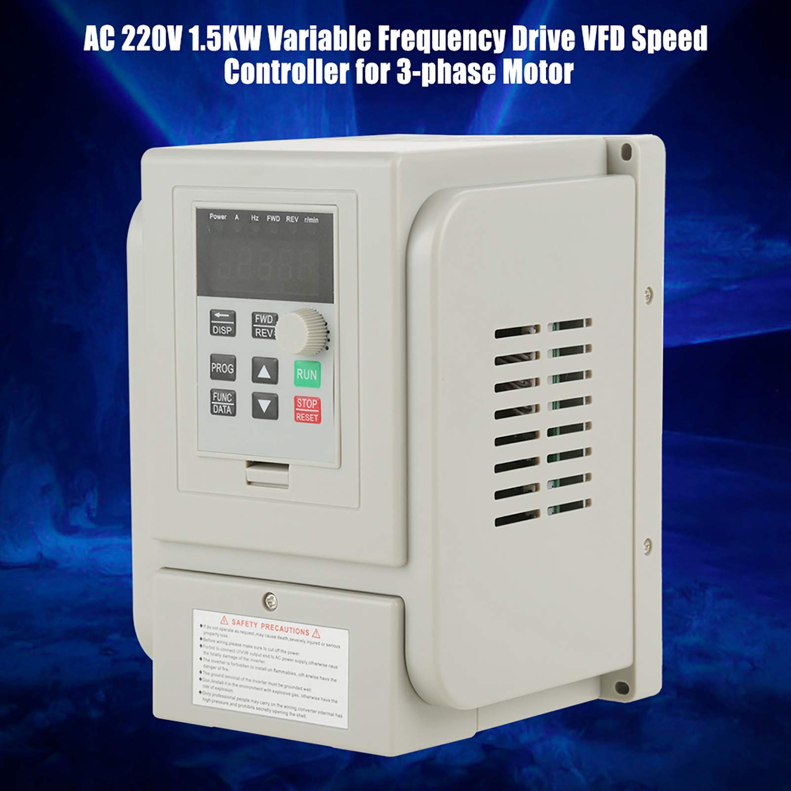 Kuuleyn Inverter VFD 1,5kW 220V 8A Motore Trifase