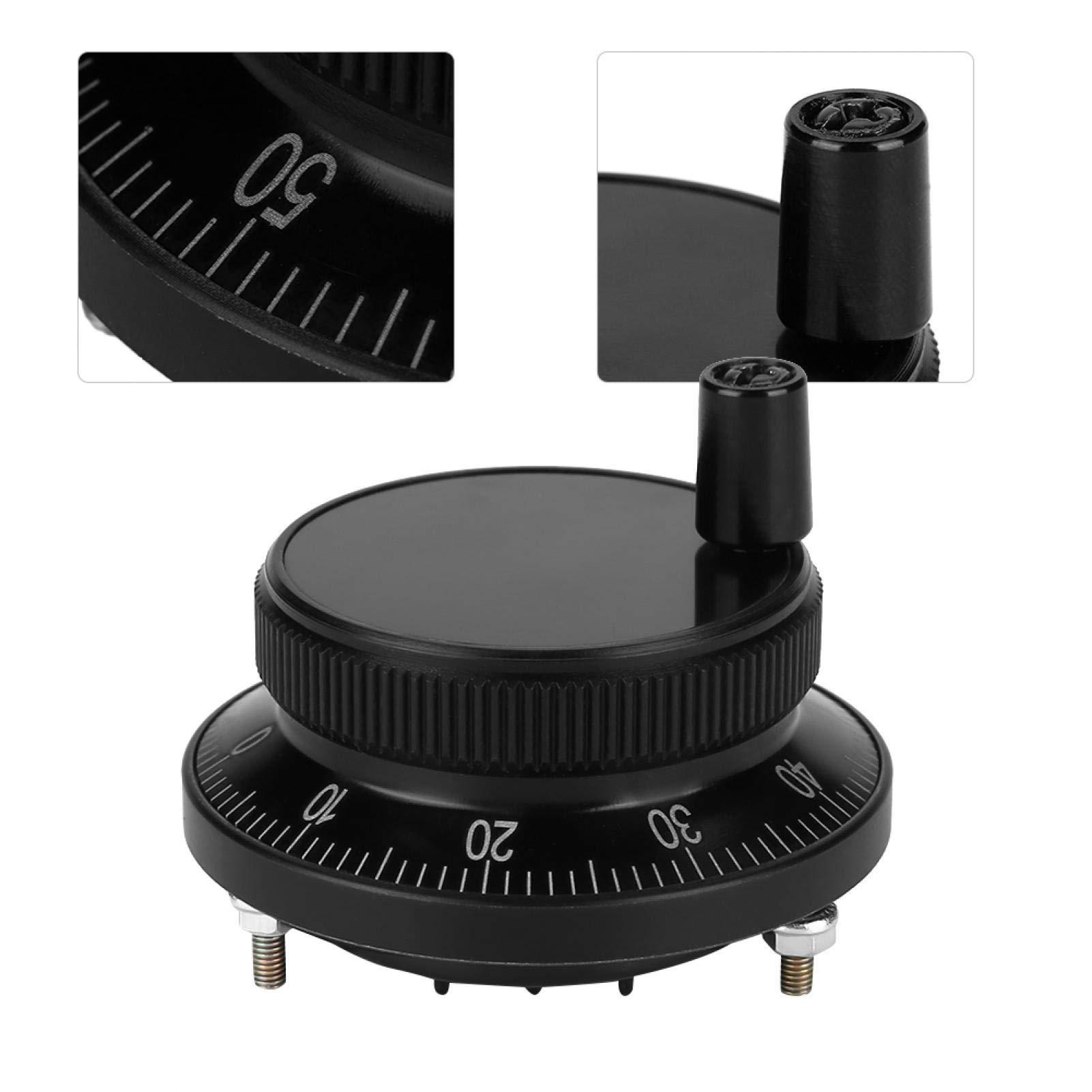 Kuuleyn encoder impulsi CNC volantino manuale 5V 60mm nero