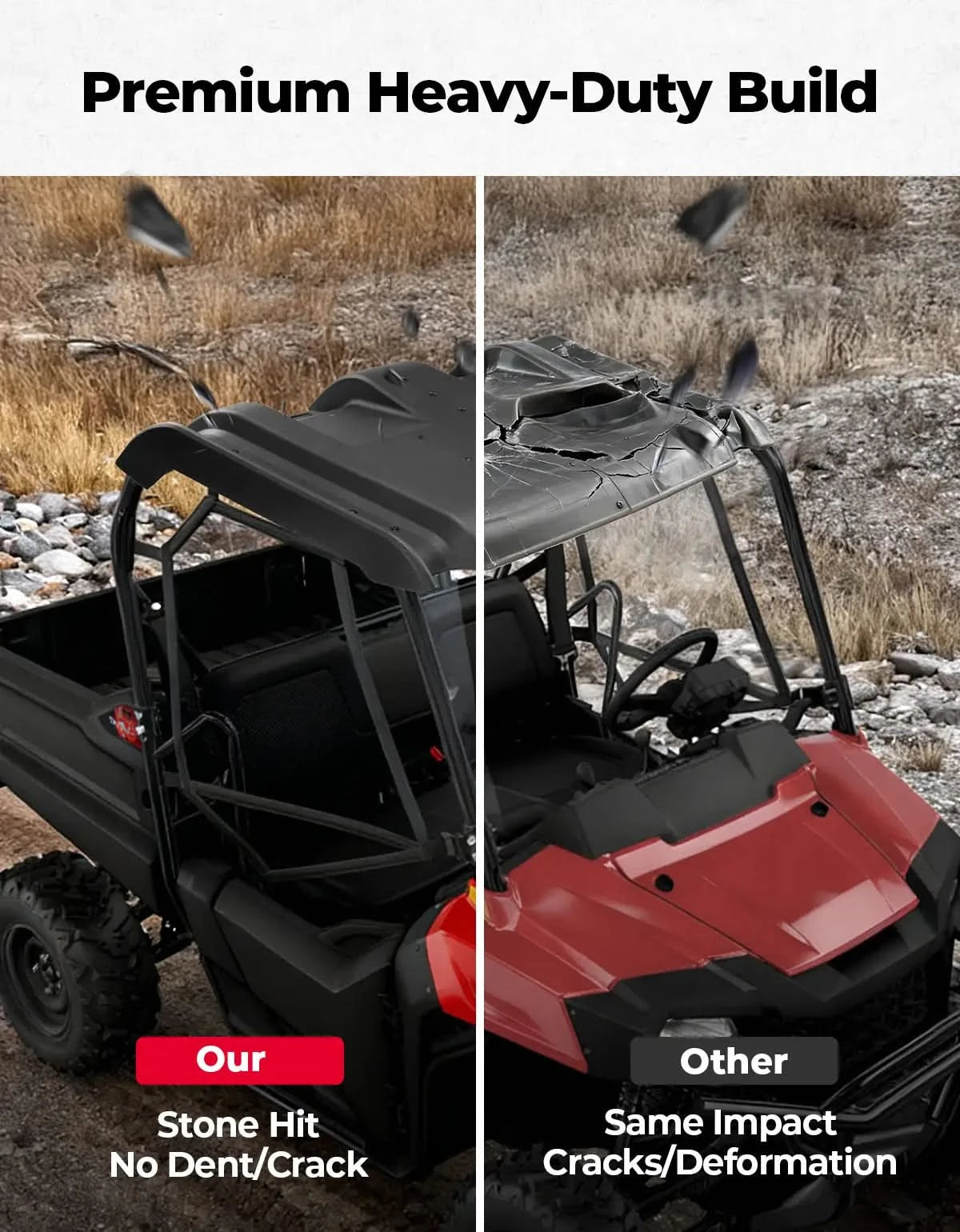 KEMIMOTO tettuccio rigido UTV Honda Pioneer 700 / 700-4 2 pezzi