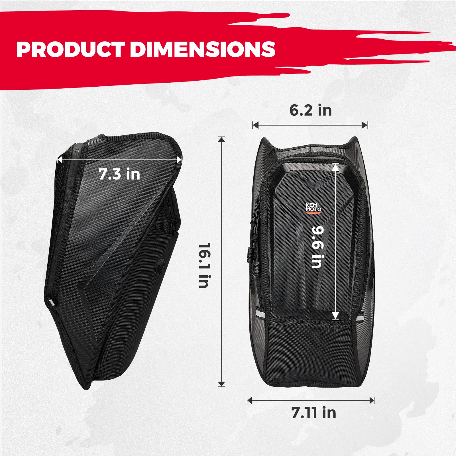 Kemimoto Slingshot borsa console centrale impermeabile