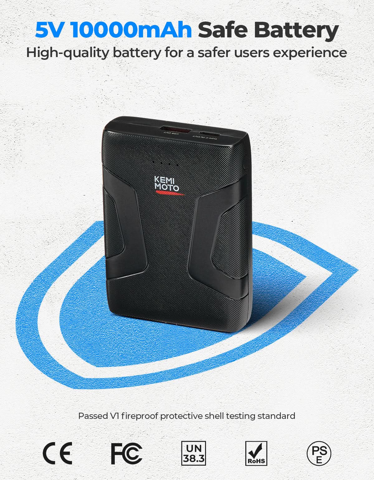 KEMIMOTO Cuscino Riscaldato Caccia Mimetico 10000mAh