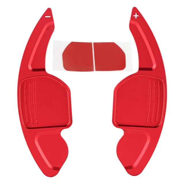 Kuuleyn Palette Cambio Volante Rosse Alluminio 2 Pezzi Audi