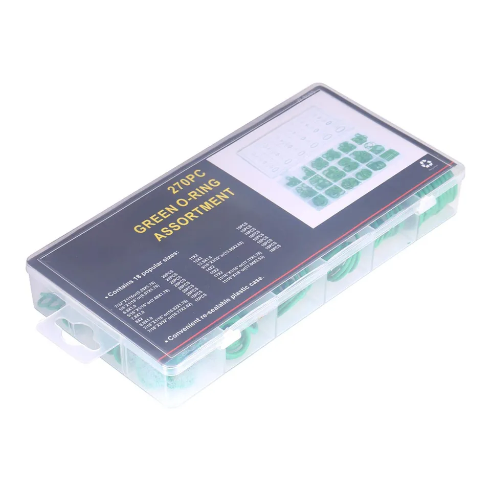 Kuuleyn set o-ring gomma HNBR aria condizionata verde 270 pezzi