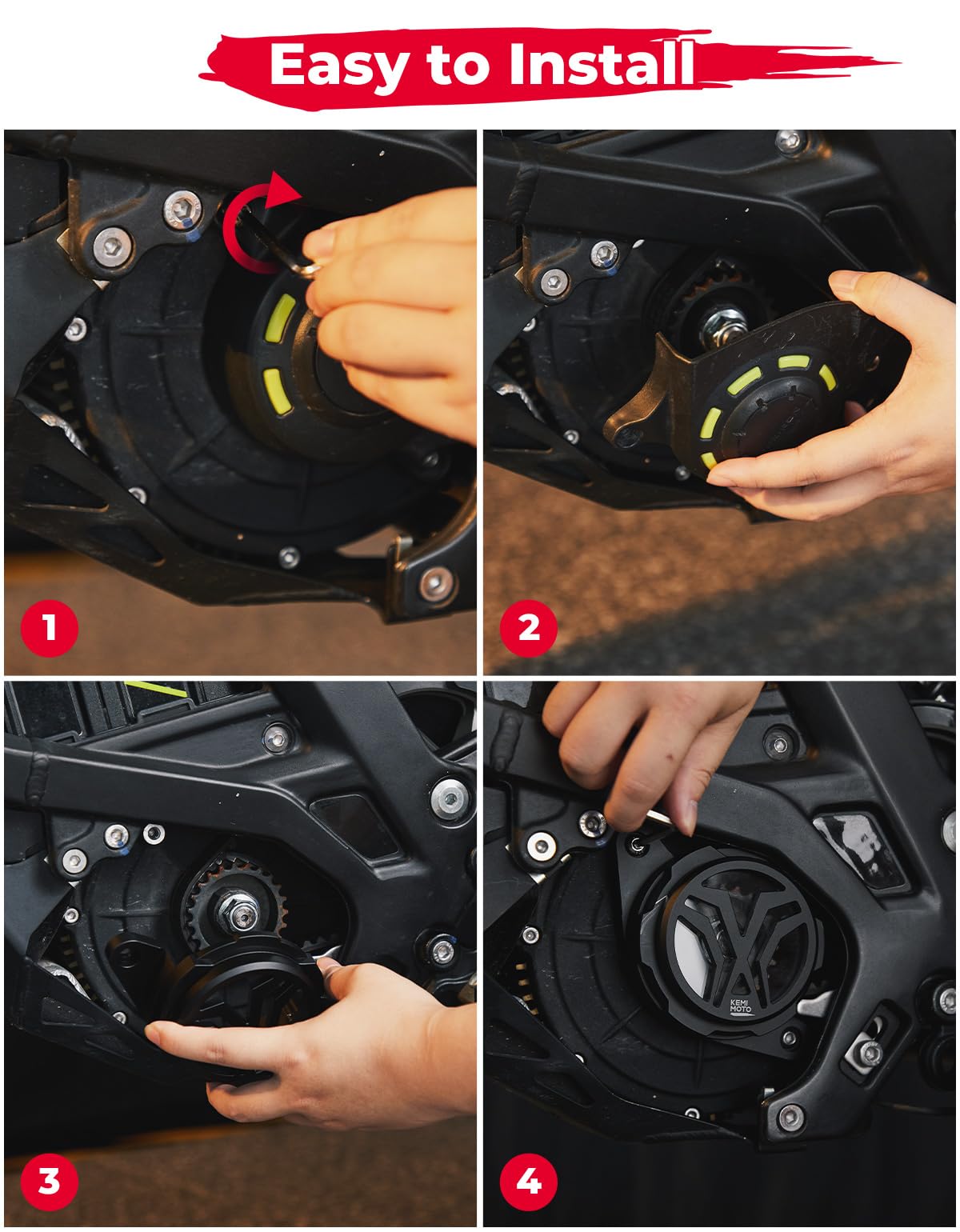 KEMIMOTO Cover Motore Sur-Ron Light Bee in Alluminio CNC