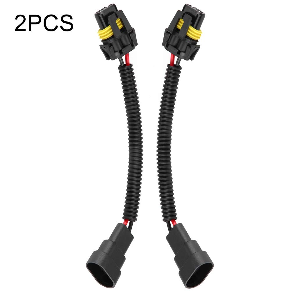 Kuuleyn Cablaggio Faro 9005/9006 Prolunga 2 Pezzi Nero