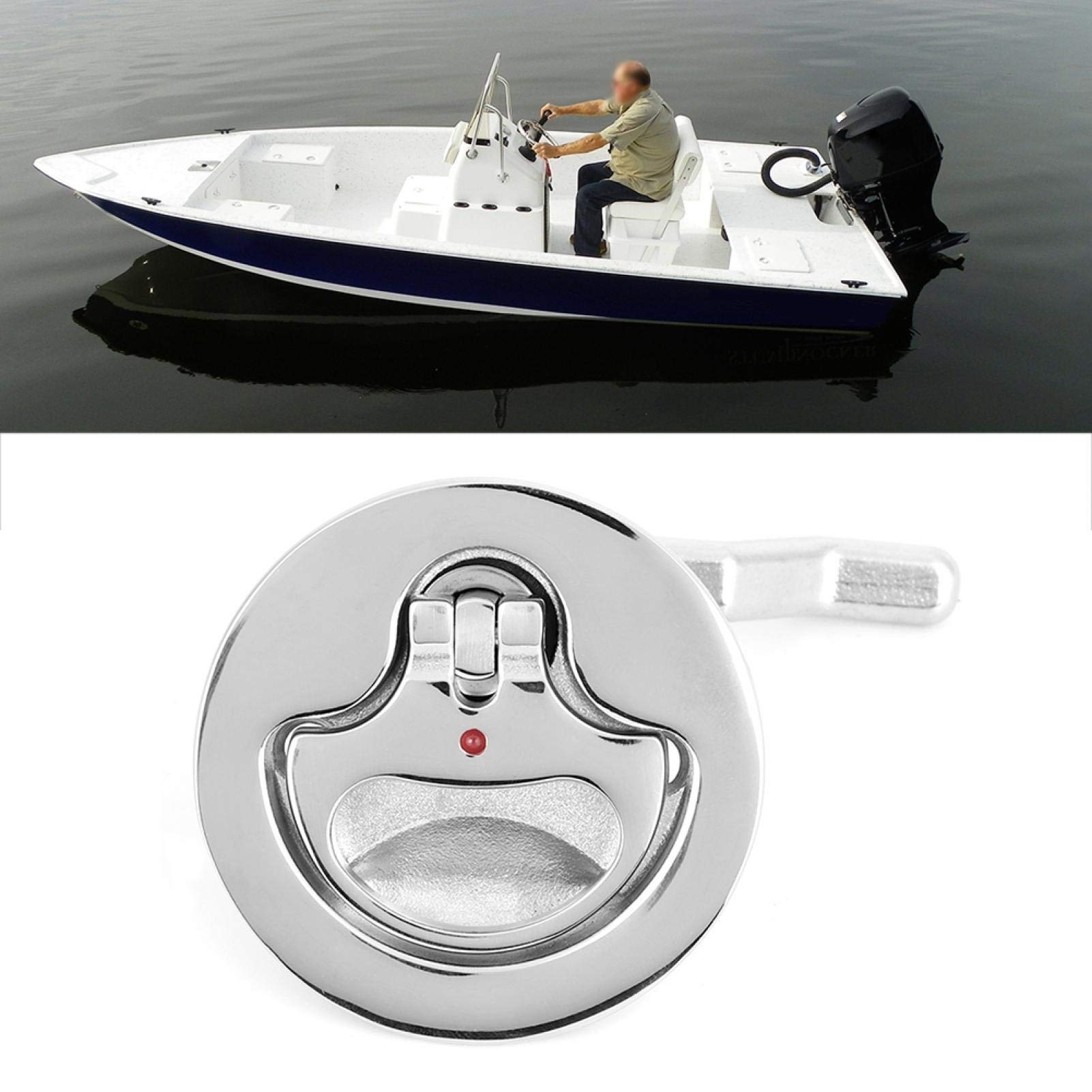 Kuuleyn chiusura boccaporto barca inox 316 foro 51 mm