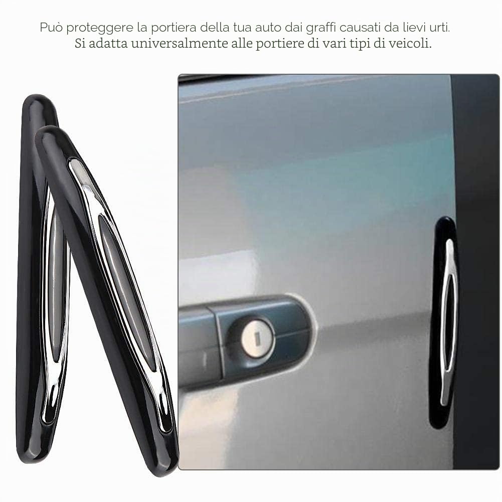 Kuuleyn Protezione Portiera Auto nera 4 pezzi antigraffio