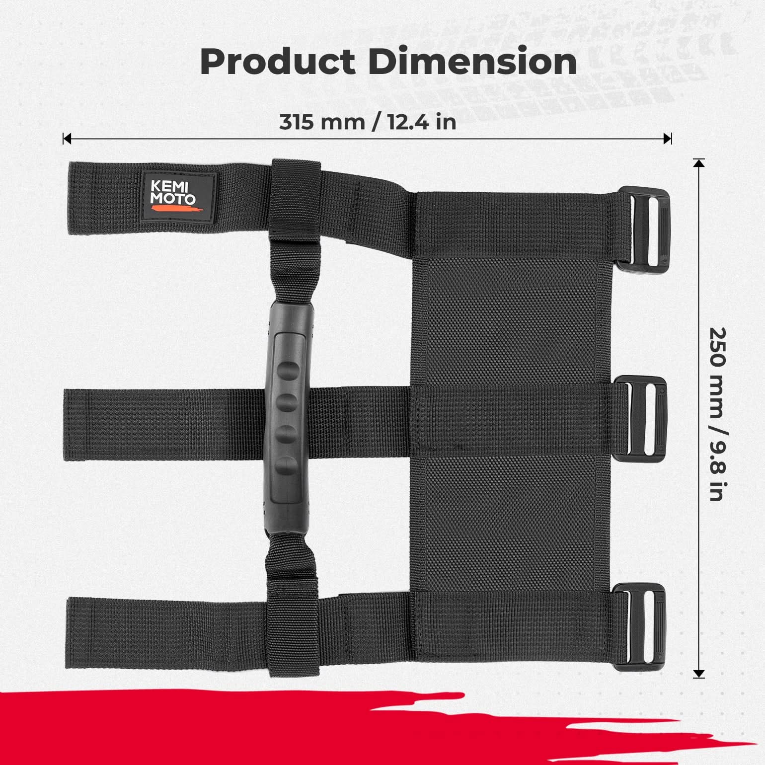 KEMIMOTO UTV maniglie appiglio roll-bar 1,5-2" oxford