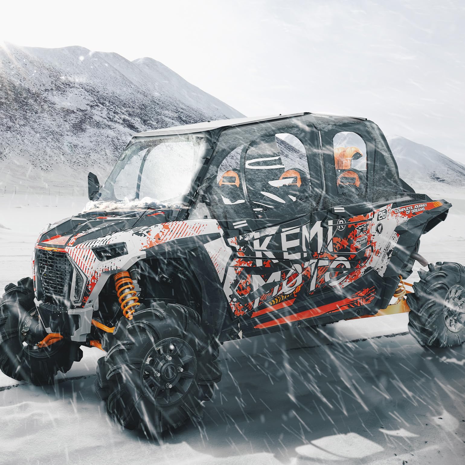 KEMIMOTO RZR XP 4 1000 porte superiori con telaio impermeabili