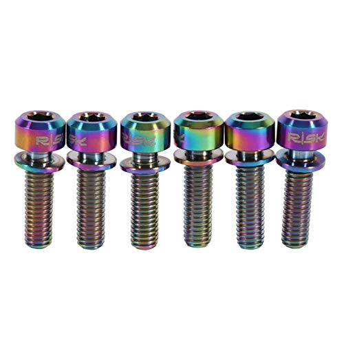 Kuuleyn bulloni attacco manubrio titanio M5x18 arcobaleno