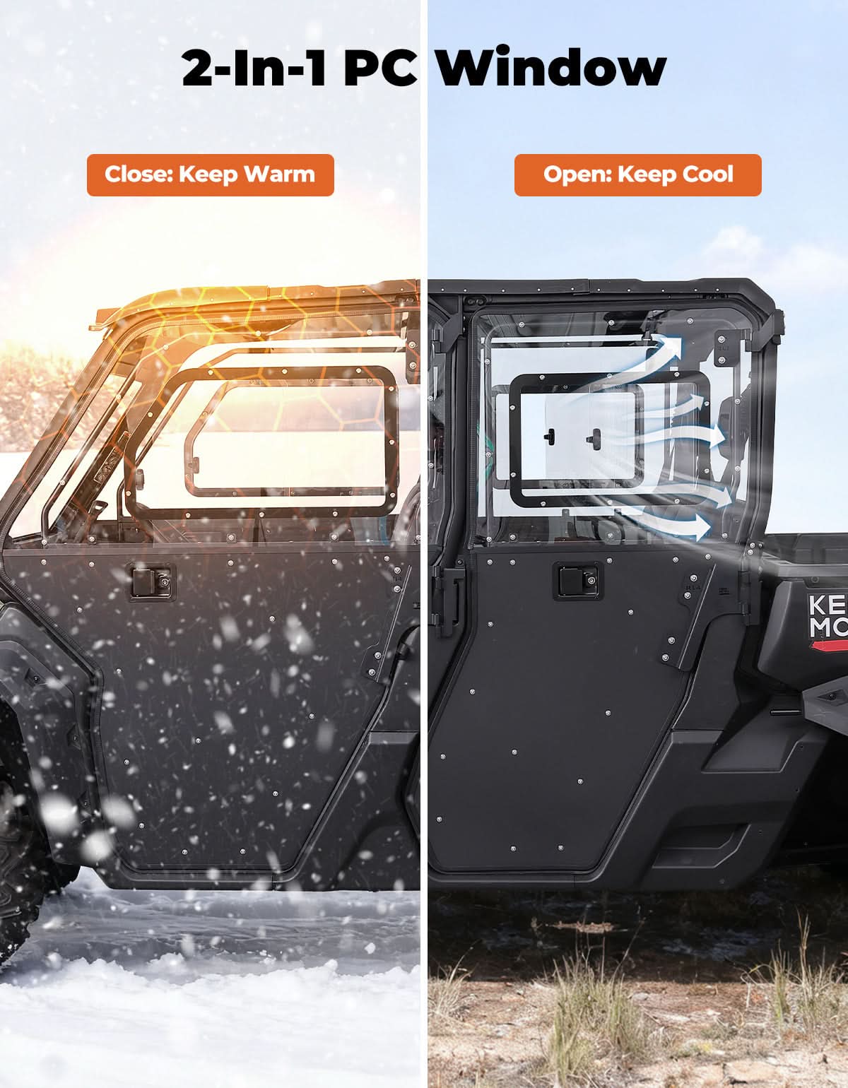 Kemimoto porte 2-in-1 Can-Am Defender MAX HD