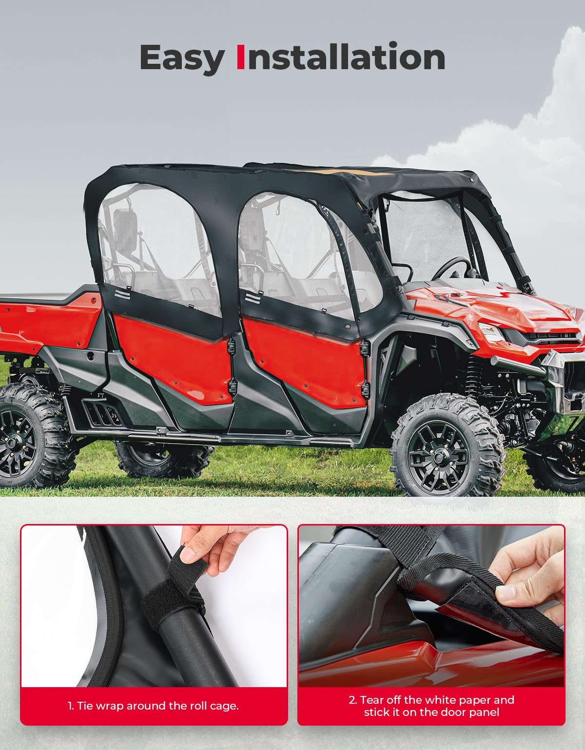 KEMIMOTO Pioneer porte superiori cabina Honda 1000-6