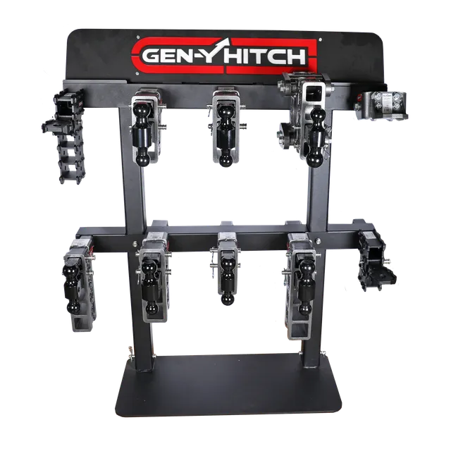 GEN-Y Hitch Bumper Pull espositore banco nero rosso